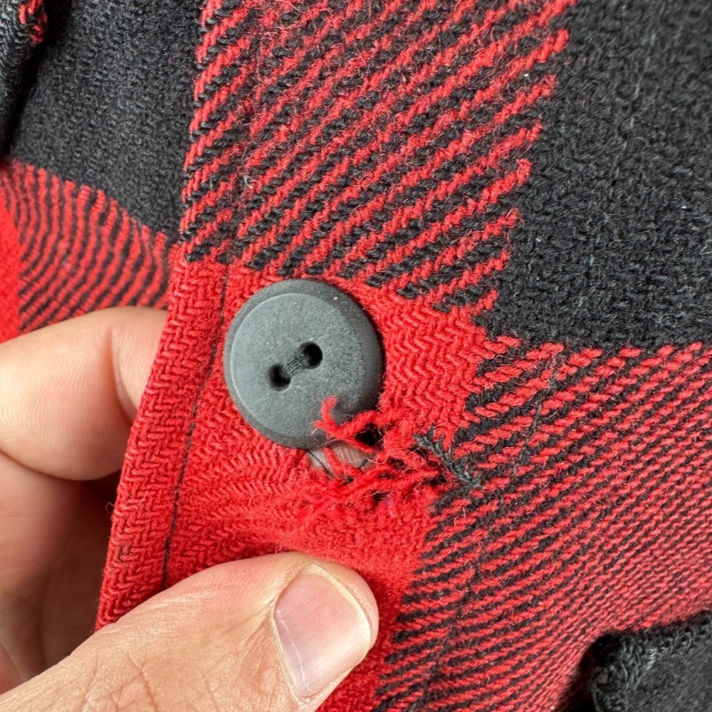 Vintage Pendleton Jacket Mens Large Red Plaid Mackinaw Cruiser 70s - Picture 7 of 15